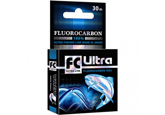 Леска AQUA FC Ultra Fluorocarbon 100 0.14mm 30m