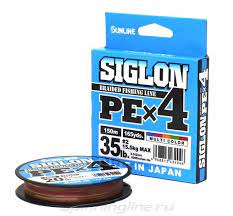 Шнур Sunline SIGLON PE*4 150M (Multicolor 5C) #0.6/10LB