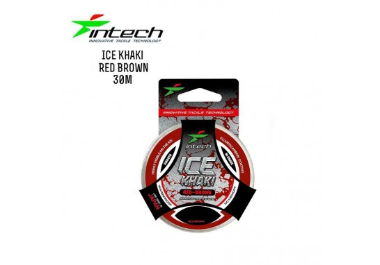 Леска зимняя Intech Ice Khaki (красная) 0,10 мм 50м