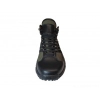 ALS Ботинки треккинговые   L-045 (черный+олива)