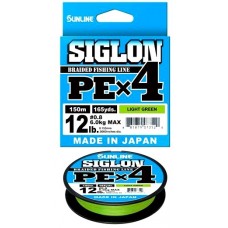 Шнур Sunline SIGLON PE*4 150M (Ligh Green) #0.8/12LB