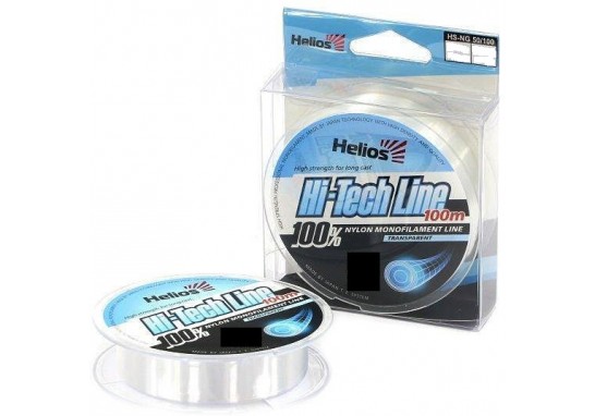 Леска Helios Hi-tech Line Nylon Transparent 0.18mm/100m