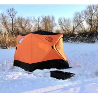 Палатка зима VIP STINGER  куб 1,8*1,8 (оранжевая-синяя) 