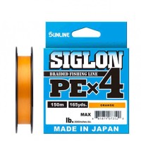 Шнур Sunline SIGLON PE*4 150M (Orange) #1,5/25LB