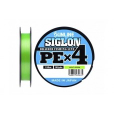 Шнур Sunline SIGLON PE*4 150M (Ligh Green) #0.3/5LB